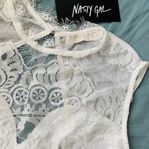 White Lace Bodysuit